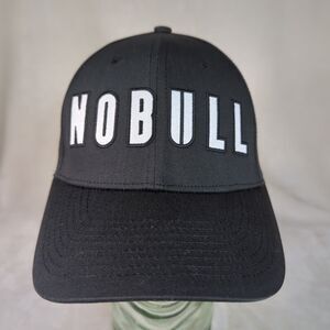 NOBULL Hat Mens Black Snapback Embroidered Logo Adjustable OSFM Cap